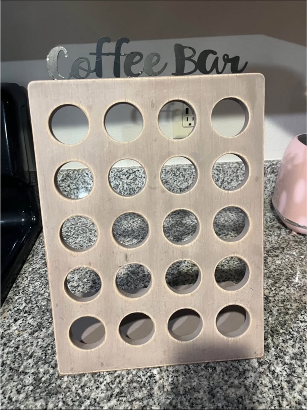 Coffee Bar K-Cup Holder in Light Pink